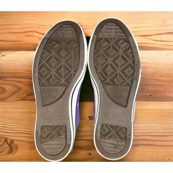 Converse Purple Chuck Taylor All Stars Low Tops - Picture 6 of 7